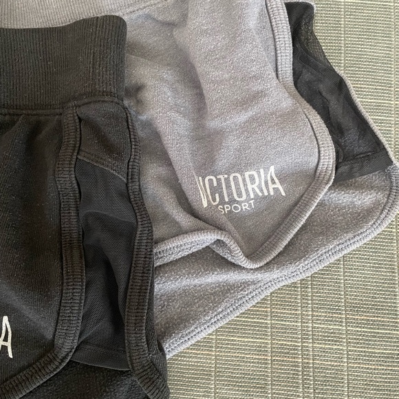Victoria's Secret Sport Black and Gray Athletic Shorts - Picture 2 of 5